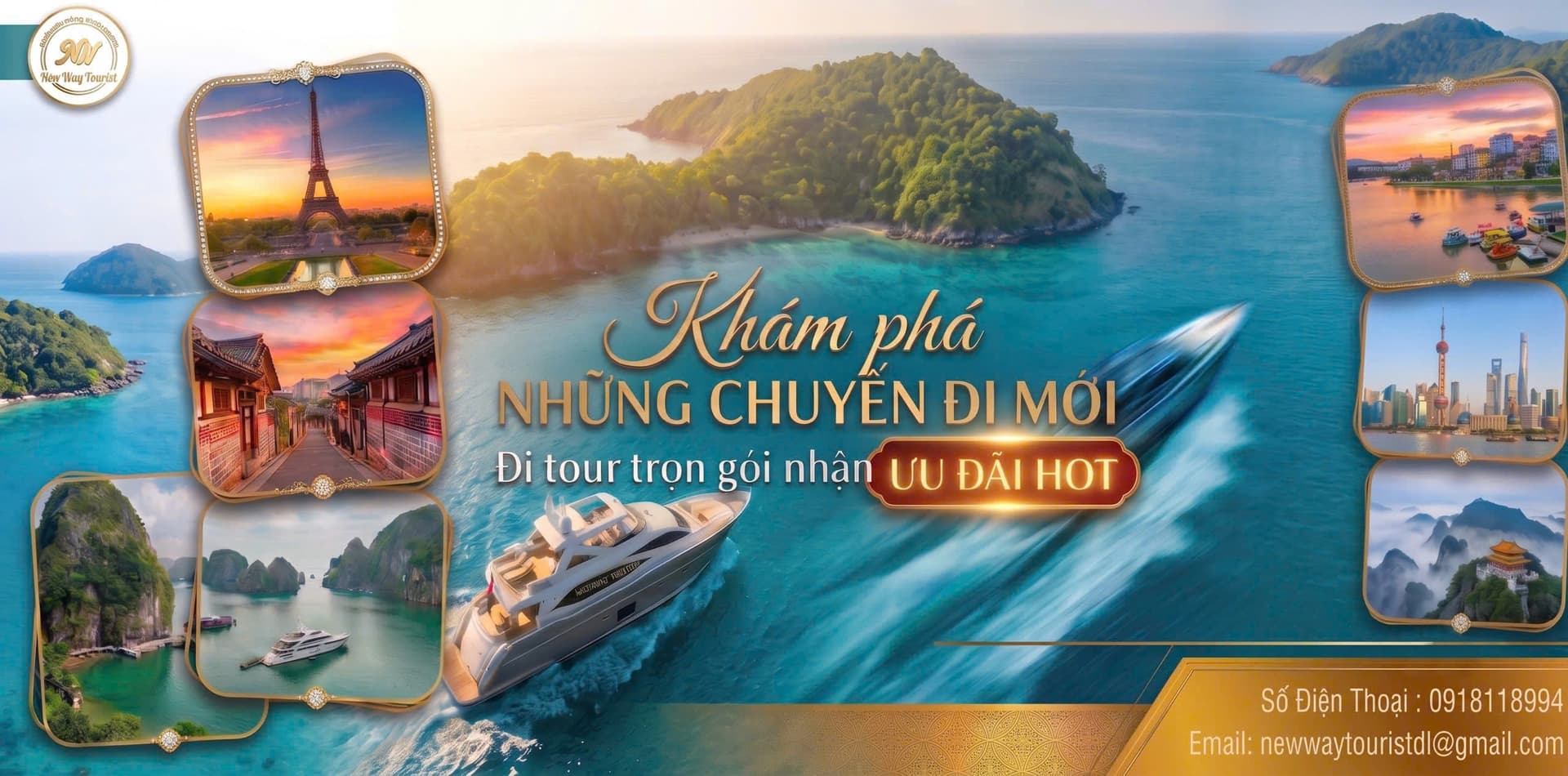 NewWay Tourist – Khám phá những chuyến đi mới, đi tour trọn gói nhận ưu đãi hot