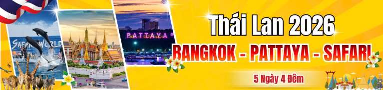 Tour Thái Lan Bangkok - Pattaya - Safari World - Chợ Nổi 4 Miền 5N4Đ - hình 1