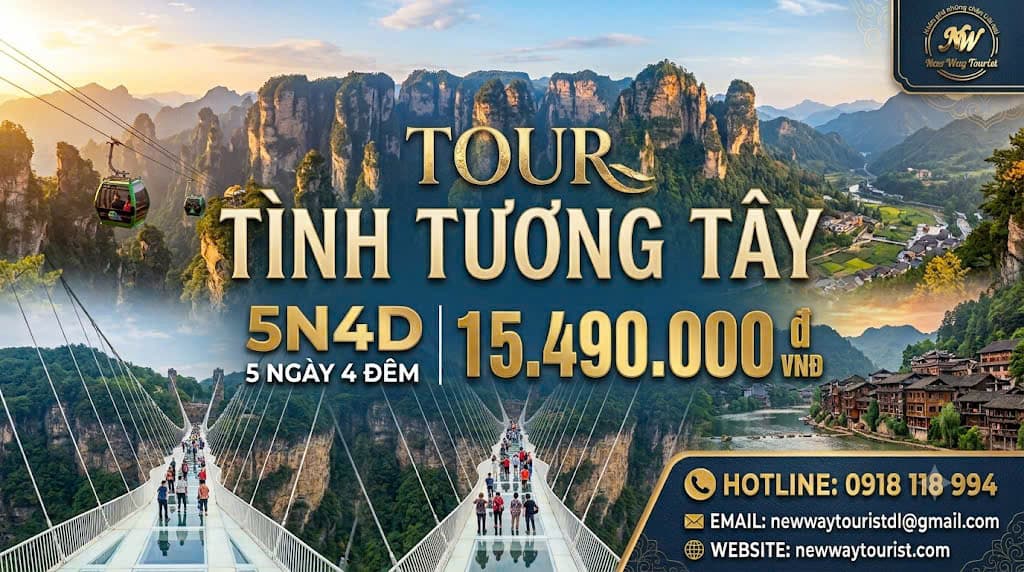 Tour Tình Tương Tây 5N4D