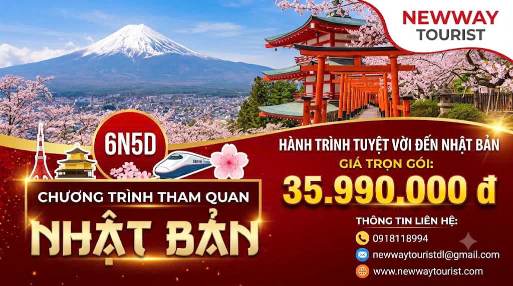 Tour Chương Trình Tham Quan Nhật Bản 6N5D