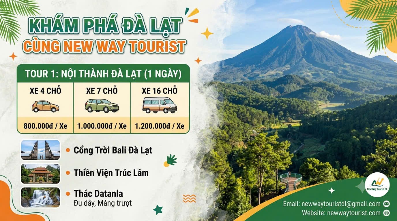 Tour 1 Nội Thành Đà Lạt