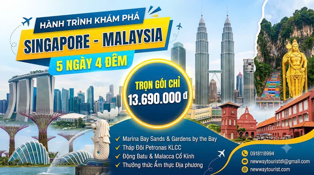 Tour Singapore – Malaysia 5N4D