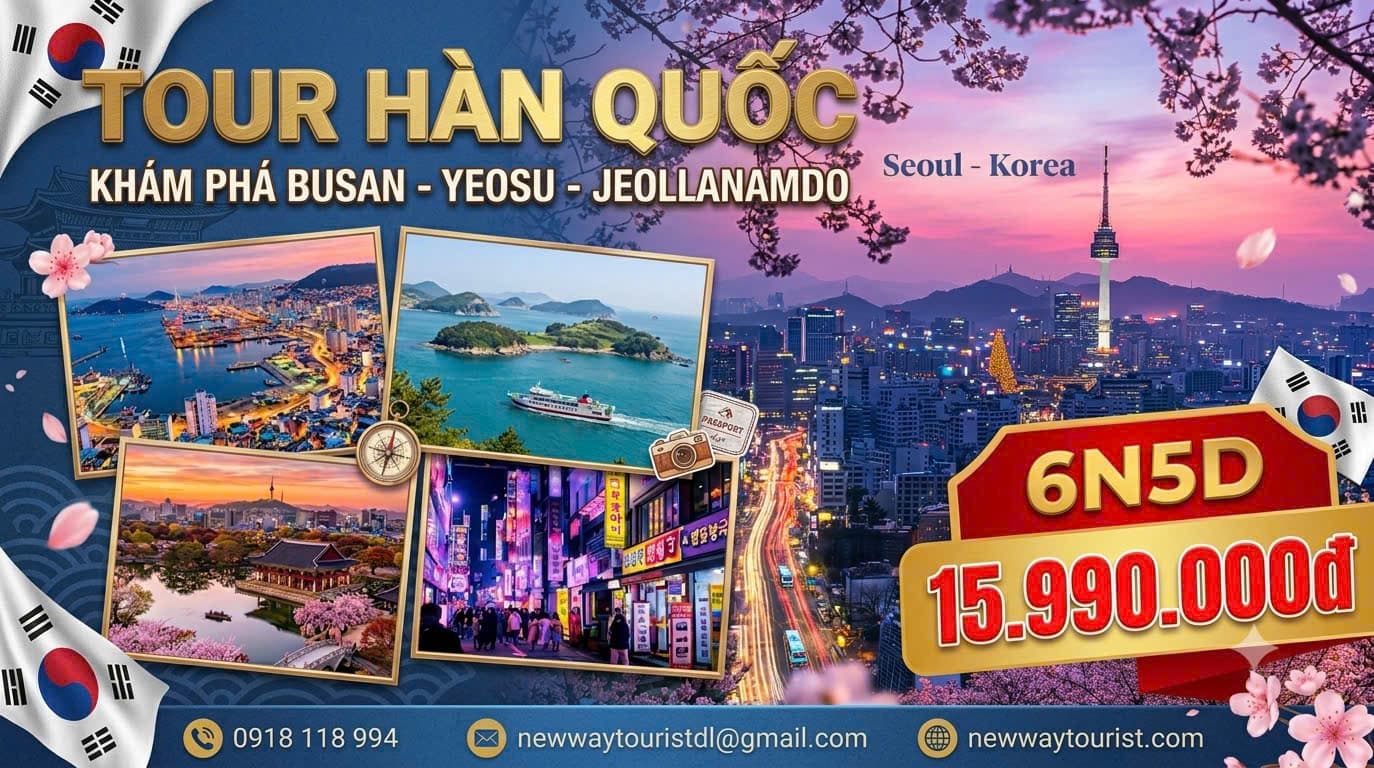 Tour Hàn Quốc Busan - Yeosu - Jeollanamdo 6N5D